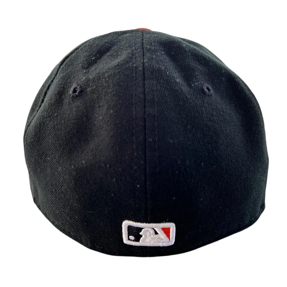 New Era 59FIFTY San Francisco Giants On-Field Fitted Hat Black Orange 6 7/8